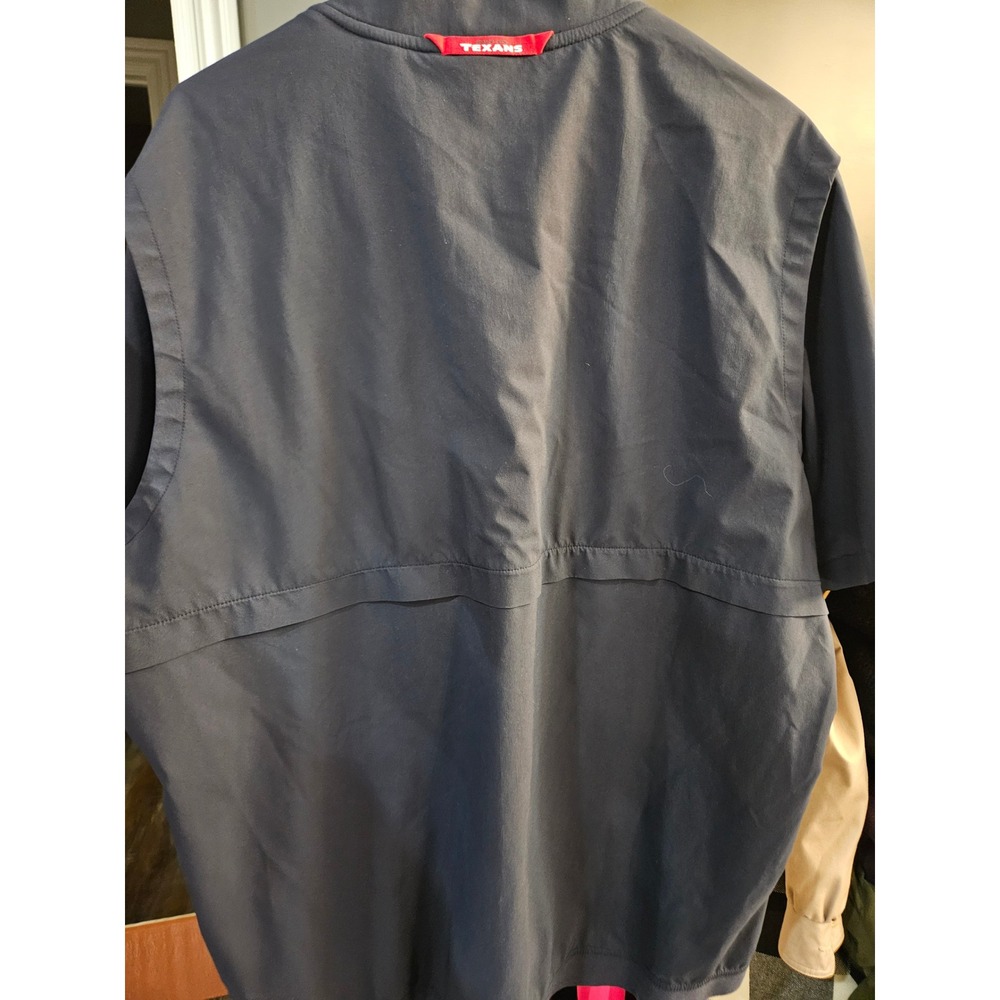 Nike Houston Texans NFL Onfield Short Sleeve Quarter Zip Windshirt Navy Blue XL - Picture 6 of 6